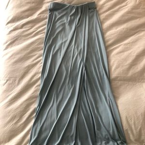 BCBG flowy skirt with high slit.